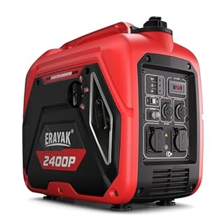 ERAYAK 2400W Portable Inverter Generator for Home Use, Super Quiet Small Generator for Camping Outdoor Emergency Power Backup, Gas Powered Engine, EPA, ECO Mode