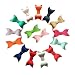 Yazon 20Pcs 2.8 Inch Leather Bows Without Clips Baby Hair Bows Mix 20 Color
