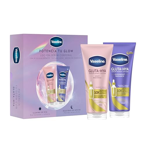 Vaseline Set Día y Noche Sérum Dewy Radiance y Loción Sérum Overnight Radiance