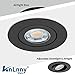 KnLnny Ware Black Recessed Lighting 4 Inch 6 Pack, Ajustable Eyeball Gimbal canless recessed Lights with Junction Box,9W 750LM,Dimmable,5CCT Selectable,Air Tight
