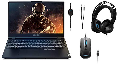 Image of Lenovo Legion5 AMD Ryzen5 4600H 15.6 inch FHD IPS Gaming Laptop(8GB /1TB HDD /256GB SSD /Win10 /120 Hz /GTX 1650 4GB GDDR6) 82B500MMIN+Legion H300 Stereo GamingHeadset Ideapad M100 RGB GamingMouse 3200DPI