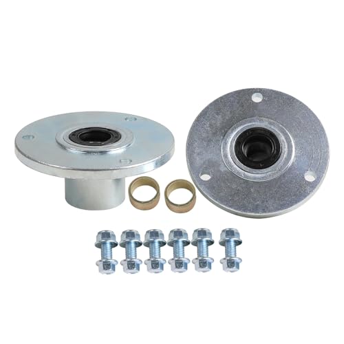 Kemblawolf Pair Go Kart Front Wheel Hubs 3 Stud Flange with 17mm Bearings,78mm Bolt Spacing for 6inch 7in. Wheels ATV UTV Golf Cart Buggy Quad Lawn Mower Drift Trike Tricycle 4 Wheeler Motorcycle