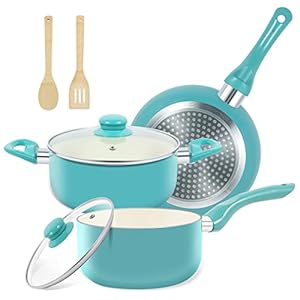 Pots and Pans Set, 7 Piece Nonstick...