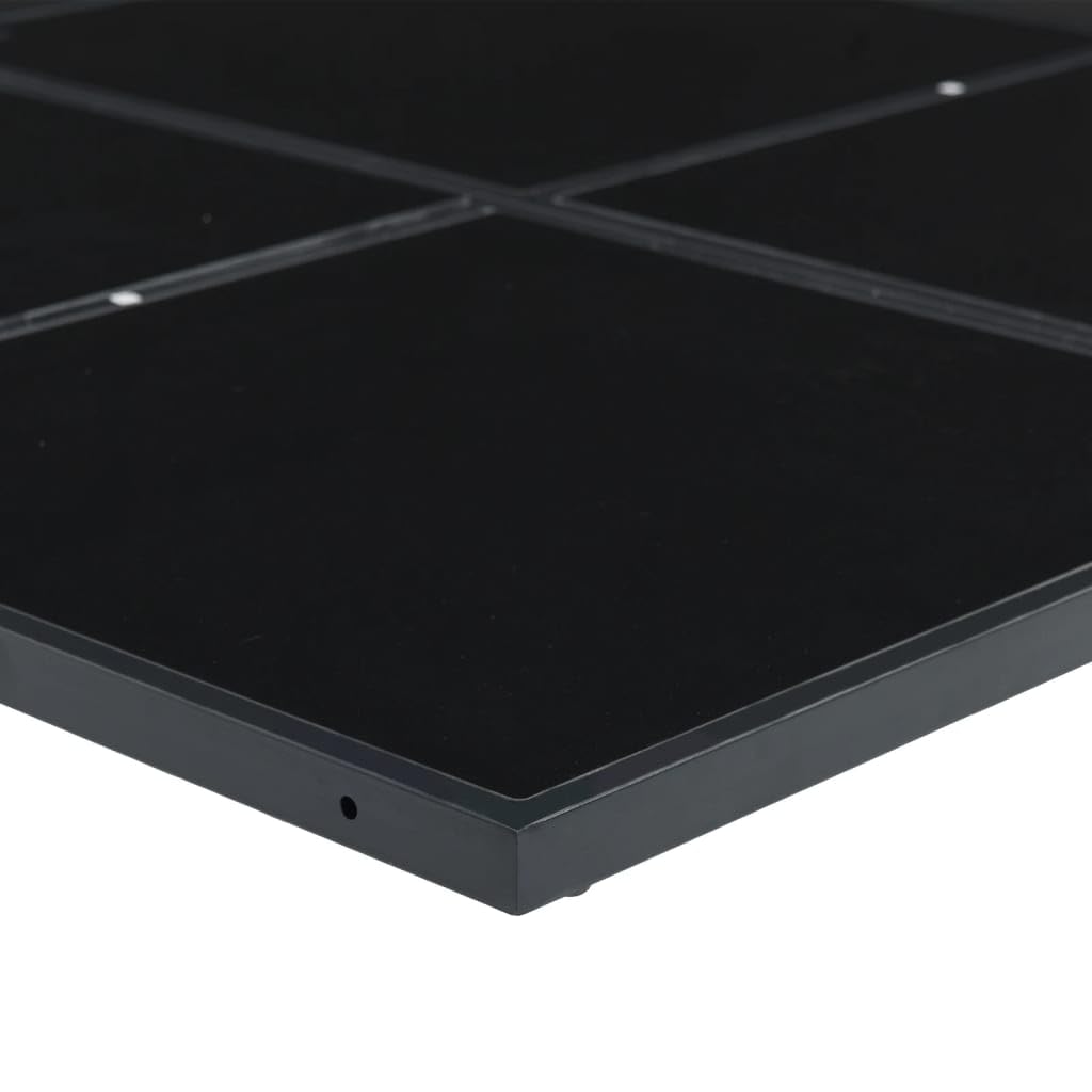 ShGaxin Set da pranzo da giardino 7 pezzi textilene nero, set tavolo e sedie da giardino, tavolo da terrazza e sedie, set terrazza, mobili da giardino per esterni - 3295119