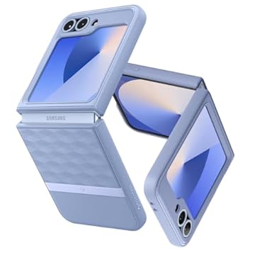 Caseology Capa protetora com padrão ergonômico Parallax 3D compatível com Samsung Galaxy Z Flip 6 (2024) - Roxo-ish