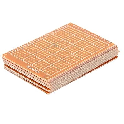 10pcs PCB Protoboards, 5x7cm Single Side Prototype PCB Breadboard Universal Printed Circuit Board for DIY Soldering Electronic Projects