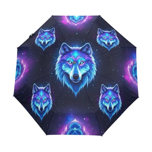 Parapluie loup fluo pliable GAIREG Galaxy automatique pour ne plus finir trempée