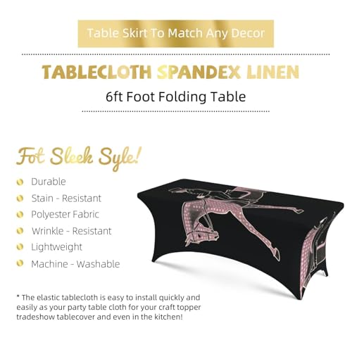 Nappe de dressage élasthanne extensible table rectangulaire universelle - 5