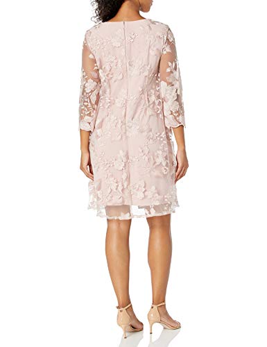 Image of Alex Evenings Womens Midi Scoop Neck Shift Dress with Jacket (Petite and Regular)