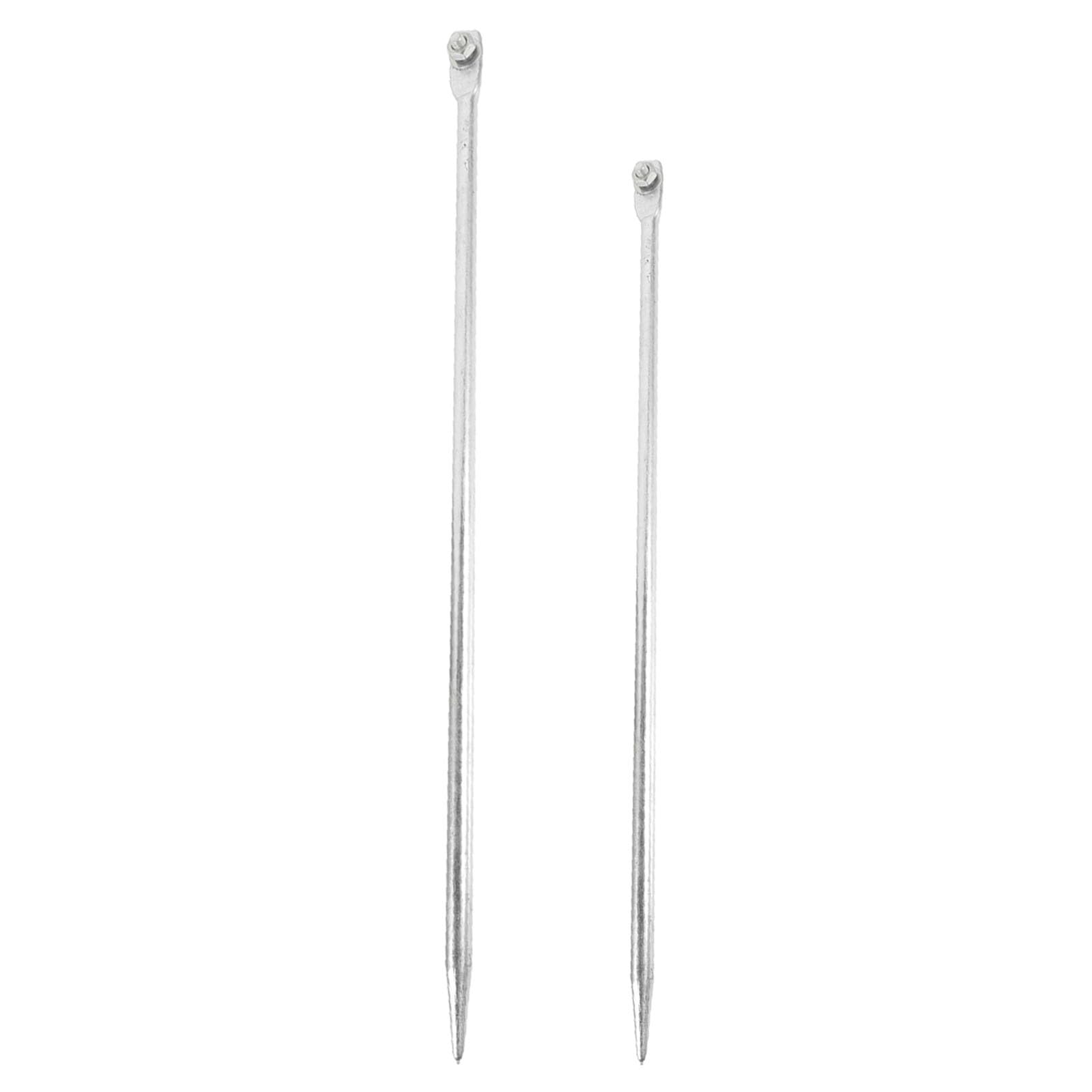 Tige de mise à la terre pour clôture électrique lot de 2 piquets galvanisés de 60 cm