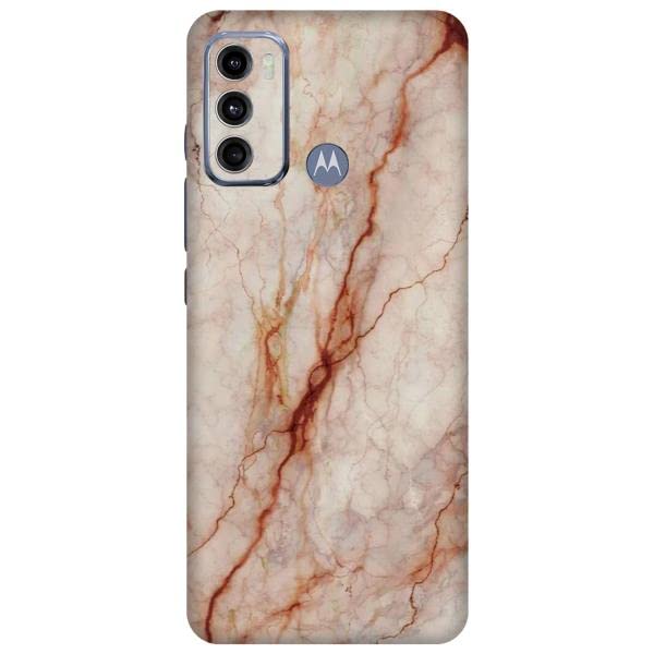 Gadget Gear Vinyl Skin Back Sticker Brown Marble (75) Mobile Skin Compatible with Motorola Moto G40 Fusion (Only Back Panel Coverage Sticker)
