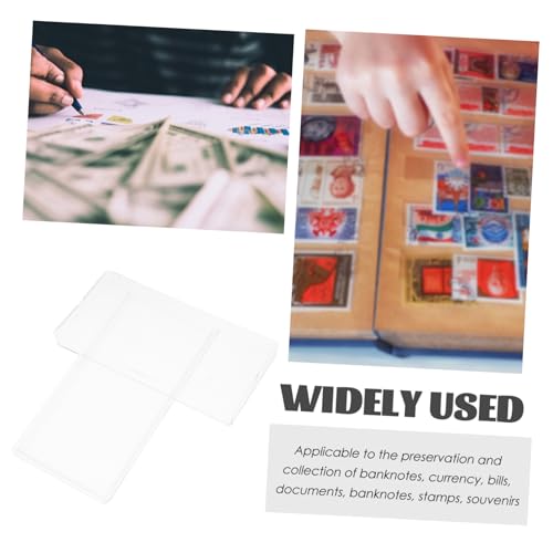 Caja plástica para guardar billetes y estampillas miniatura 2