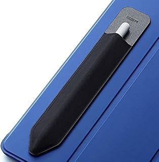 ESR Pencil Case Holder Compatible with the Pencil (1st and 2nd Gen), Elastic Pocket for Stylus Pen [Pencil Protected and Safe] Pouch Adhesive Sleeve Attached to Case for Pencil, Black