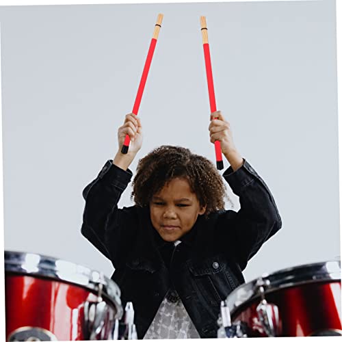 Baquetas Totority, 1 par, sonido suave para instrumentos de percusión, reemplazo para bateristas y músicos miniatura 4