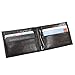 Men's Lambskin Leather Spring Money Clip Compact Bifold Front Pocket Wallet (Choco)