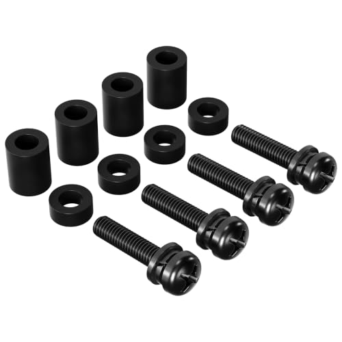 WALI M6 x 30mm VESA TV Mount Screw Kit,4 Sets,Black