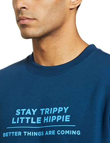 Image of Amazon Brand - Symbol Men Cotton Rich Light Weight Crew Neck Sweatshirt (Regular Fit)