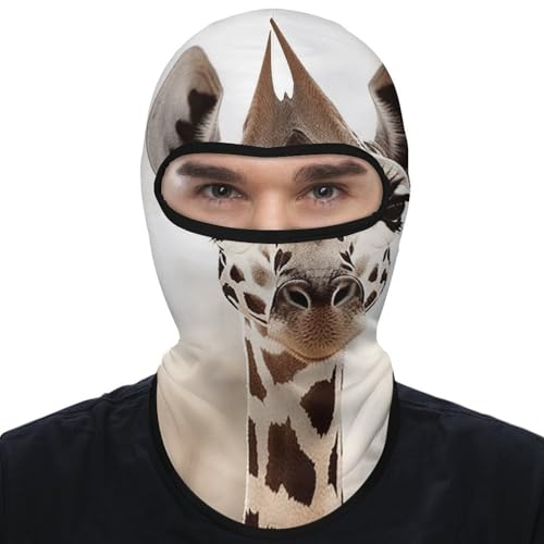 Balaclava para Hombres Balaclava de Esquí con Estampado de Jirafa Máscara Facial de Invierno para Ciclismo miniatura 7