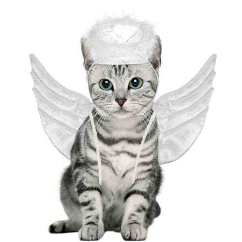 Disfraz Halloween Alas de Ángel para Perro Pequeño L miniatura 2