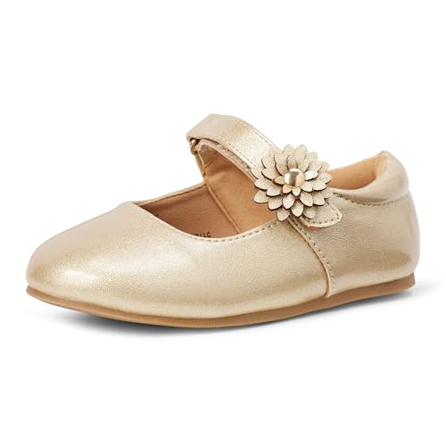 Amazon Essentials Mädchen Mary Jane Ballerinas, Gold Glitter, 32...