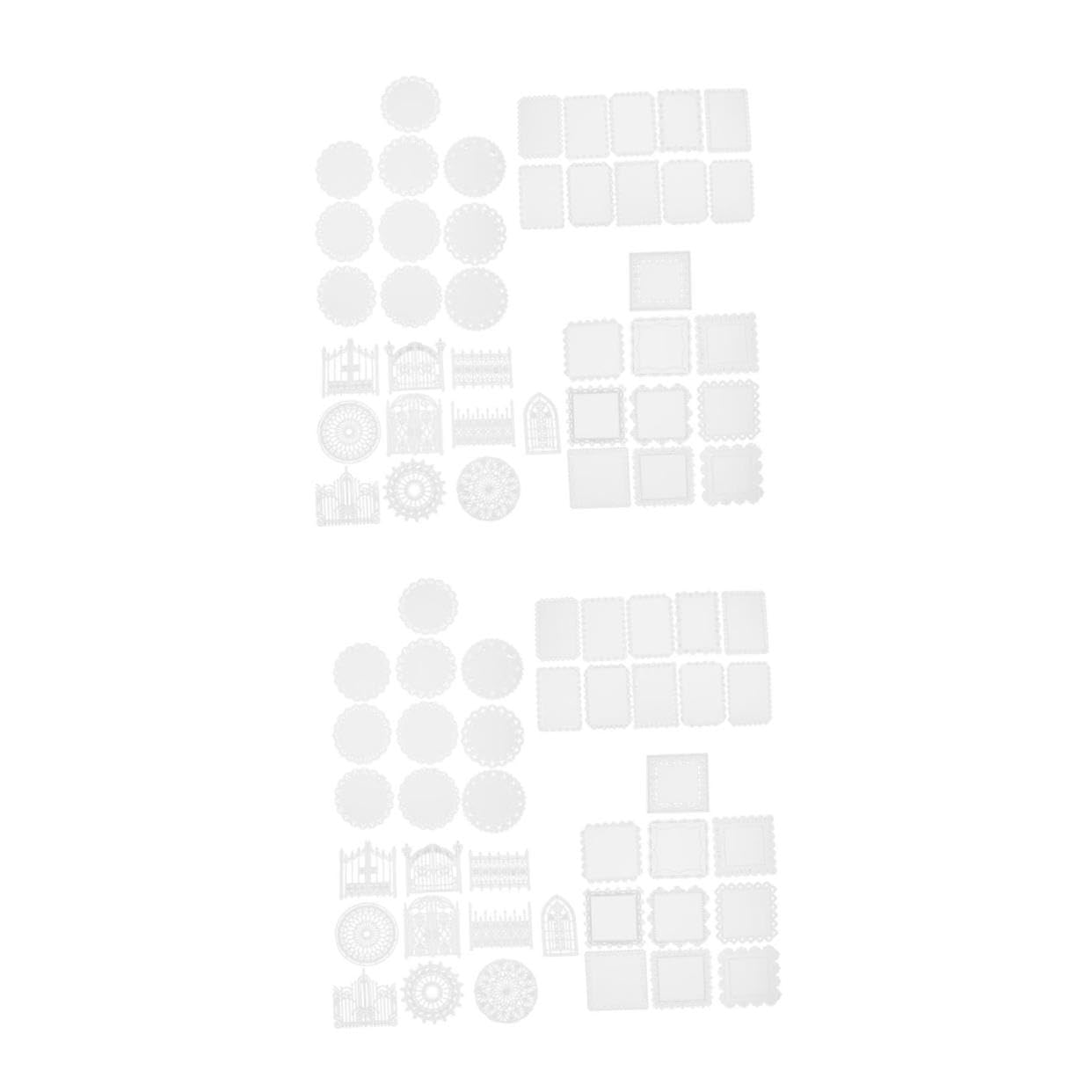 SHINEOFI 2 Pezzi 4 Carta decorativa tascabile conto mano materiale cartaceo nastro scrapbooking paper materiale per lavoretti forniture per decorazioni per album decori in carta pizzo
