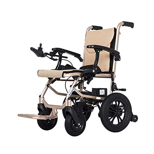 Motor Wheelchair, Lightweight Foldable Electric Wheelchair, Super Horse Power Dual Motorized Portable Folding