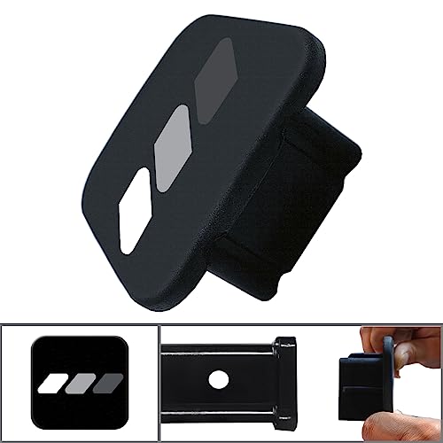 2 Inch Tri-Color 3 Color Logo Trailer Hitch Tube Cover Plug Cap, Rubber Receiver Tube Hitch Plug Compatible With Toyota Car Accessories. (White Gray A) #TOP1