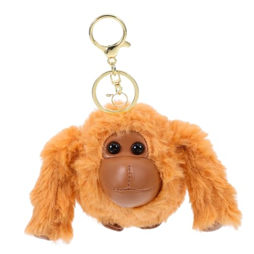 ERINGOGO Plush Gorilla Keychain for Bags and Backpacks Cute Hanging Ornament Soft Stuffed Doll present for Friends and Family