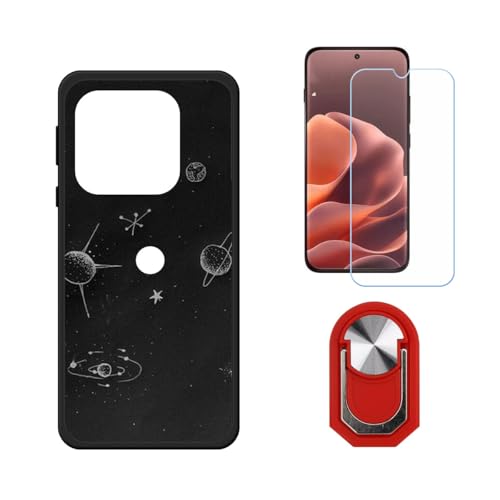BMPNLSZ �K�p Motorola Edge 70 Pro�p+HD�����K���X�ɓK�����ėpTPU�P�[�X�A�V���J�Q���P�[�X�o���p�[�ی�o�b�N�P�[�X-�ɓK����9�d�x�X�N���C�u�h�~�X�N���[���v���e�N�^(6,78") + ���O���\�Ŕėp�I��360�x��]�\��