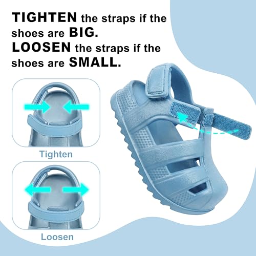 Image of ChayChax Toddler Classic Fisherman Sandals Boys Girls Closed Toe Water Pool Beach Sandal Naturally Splay