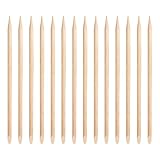 Artibetter 100 Palitos de Madera para Cutículas Doble Extremo Puntiagudo y Plano,...