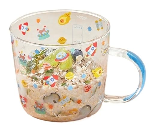 �K���X�}�O�J�b�v 500ml �ϔM �ڐ���t�� �����t�� �ƒ�p�E�I�t�B�X�p �W���[�X/�h�����N�J�b�v Fiozwea (10.2*9.8CM,D)