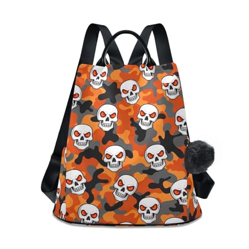 Sac à dos tendance pour femme avec poches latérales et pompon fantaisie