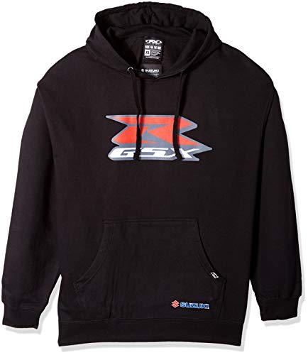 FX FACTORY EFFEX Men's Suzuki GSXR Pullover Hooded Sweatshirt, Black, XL