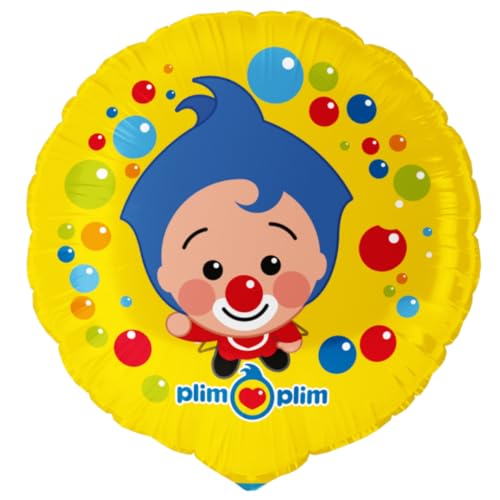 BeenSmile, Ballon Anniversaire Plim Plim, Remplir d'Hélium ou d'Air, Décoration en Feuille Rond Thème Le Clown, Gonflable à l'Hélium ou à l'Air, Matériau très Résistant, 1 Unité, 46cm BeenSmile, Ballon Anniversaire Plim Plim, Remplir d'Hélium ou d'Air, Décoration en Feuille Rond Thème Le Clown, Gonflable à l'Hélium ou à l'Air, Matériau très Résistant, 1 Unité, 46cm