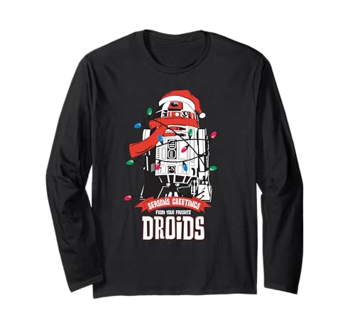 T-shirt Star Wars R2-D2 de Noël : fini le pull qui gratte, optez pour les manches longues