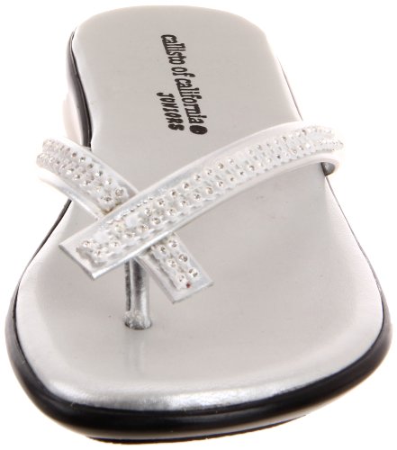 Callisto Kids Roxxie Sandal (Toddler/Little Kid/Big Kid),Silver,1 M US Little Kid2