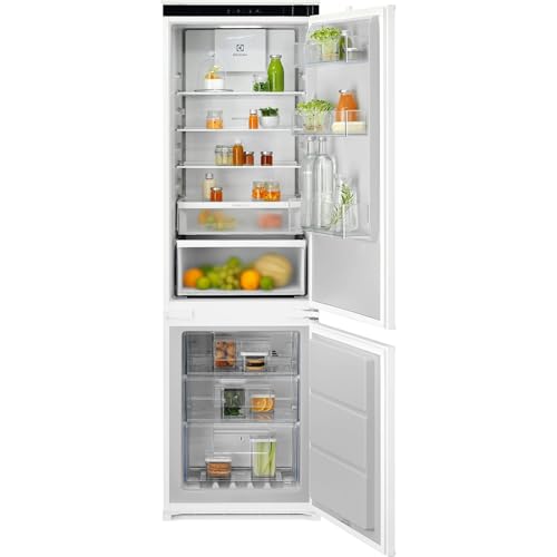 Electrolux ENA7CD18S0 Frigorifero Combinato da Incasso 177 cm, No Frost, MultiFlow, Classe Energetica D, Bianco