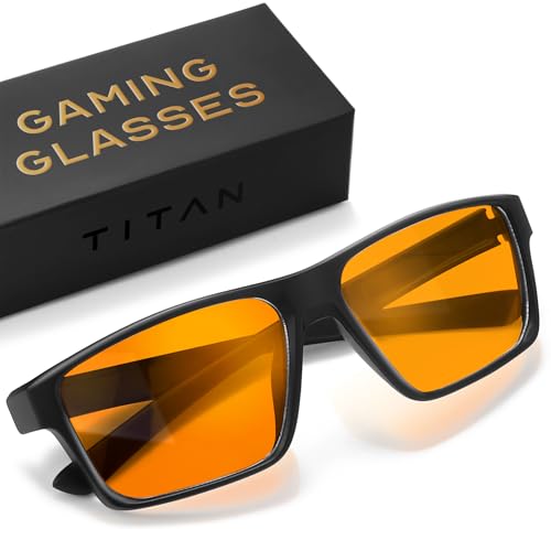 Gaming Glasses • Blue Light Blocking Computer Screen Glasses | Anti Fatigue & Eyestrain | ONE Amber