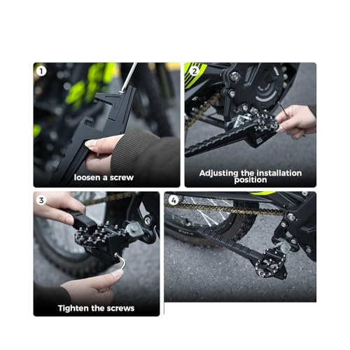 Repose pieds moto X160 X260 extensions passager pour éviter les glissades