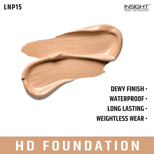Image of INSIGHT HD Foundation | Dewy Finish | High Coverage| Blurring Properties| Lightweight | Fragrance Free |Flawless Look| Shade-LNP15