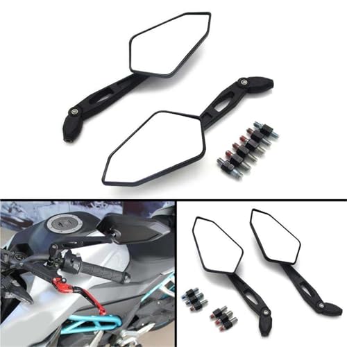 Espejo retrovisor de moto universal compatible con Honda NX650 CBF125 CBF250 CBX 3
