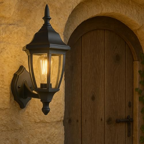 CGC Lighting Aplique de exterior negro