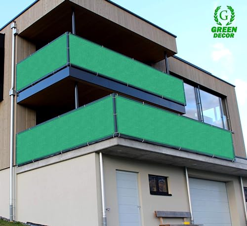 Image of HDPE Fabric Self Fold Baby Kids Safety Net Protector for Balcony & Staircase Railing Guard,Balcony Stairway Net Baby Safety Products for Indoor&Outdoor(Green Color, 1.50X7 MTR)