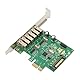 Bewinner PCIE zu USB Erweiterungskarte 6 Ports, 480Mbps USB2.0 PCI Express Erweiterungskarte USB Karte für Desktop PC, für 10, 8.1, 8, 7, XP, Vista