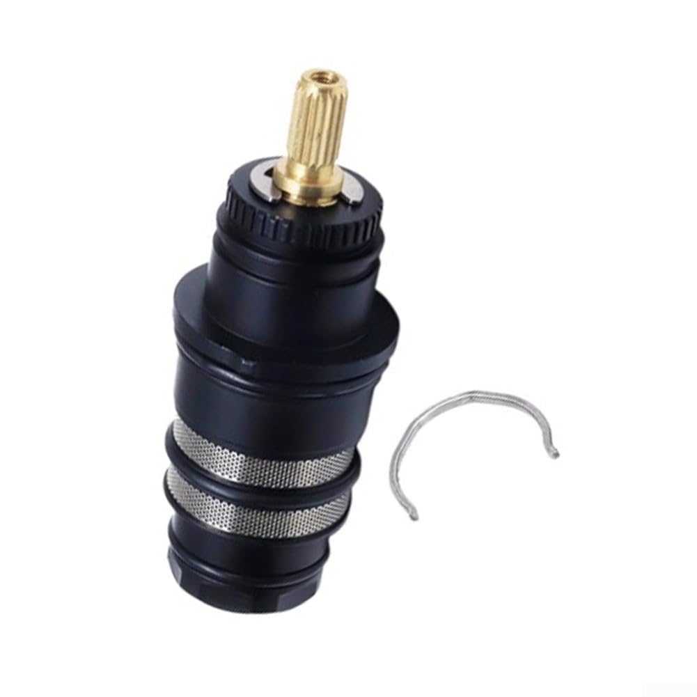 Cartucho termostático de repuesto para válvulas de grifo de ducha, control de temperatura de precisión, material de latón, 3.5 x 1.26 pulgadas, compatible con 94282000 y