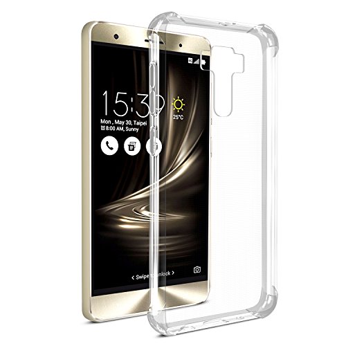 SPARIN ZenFone 3 Deluxe (5.7 inch) Case, [2 Pack] [Precise Design] [Anti Watermark] [Scratch Resistant] [Shock Absorbing] TPU Soft Cover for ASUS Zenfone 3 Deluxe