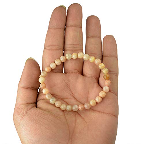 Image of Reiki Crystal Products Natural Crystal Stone Bracelet 6 mm Round Beads for Men & Women | Gemstone Jewellery Bracelet | Reiki Charged | Multiple Stone Variants Available