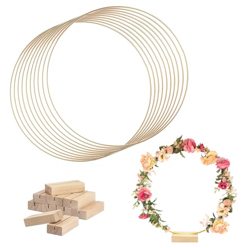 La Mejor Recopilación de Aros , listamos los 10 mejores. 44 REKOBON 10 PCS 30cm Floral Aro Mesa Centro de Mesa con 10 PCS Lugar Titulares de la Tarjeta, Corona de Metal de Oro Aro Anillos para DIY Boda Fiesta Eventos Mesaa Decoración