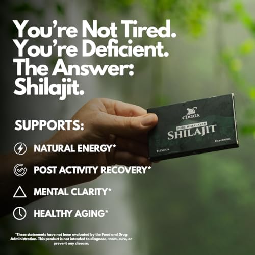 Chuga Pure Himalayan Shilajit Tablets for Men & Women | Organic Shilajit Harvested 16,000 Feet | Lab Tested in USA, 75+ Fulvic Acid, Grade A, Immune Booster, Shilajit Tablets, 60 Servings (1)